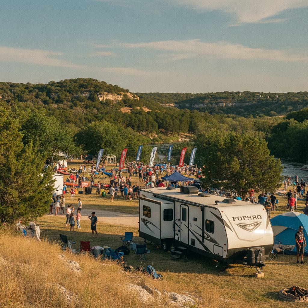 RV rental for Texas Water Safari near San Marcos